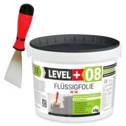 Dichtset Duschabdichtung Abdichtung Flüssigfolie 4kg Bad Dusche Küche LEVEL+ SET400