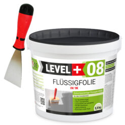 Dichtset Duschabdichtung Abdichtung Flüssigfolie 5,5kg Bad Dusche Küche LEVEL+ SET401