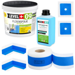 Flüssigfolie 7kg Dichtband 5m DichtSet Dusche Balkon Wassersperre Fliesen SET83