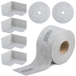 Dicht-Set Dichtband 10m Wandmanschetten Innenecken Bandset Abdichtung Frostbeständig Innen Außen Set G3