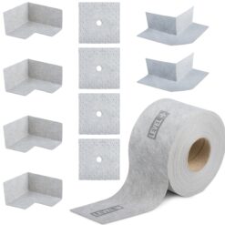 Dicht-Set Dichtband 20m Wandmanschetten Innenecken Bandset Abdichtung Frostbeständig Innen Außen Set G8