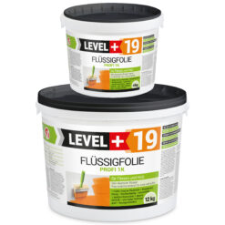 Flüssigfolie in 1K Dichtfolie Abdichtfolie Abdichtung Terassen Keller Bad Dusche 16Kg LEVEL+19