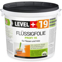 Flüssigfolie in 1K Dichtfolie Abdichtfolie Abdichtung Terassen Keller Bad Dusche 20Kg LEVEL+19