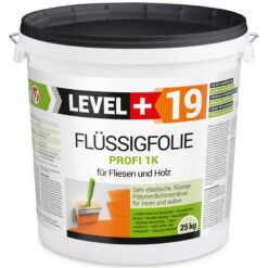 Flüssigfolie in 1K Dichtfolie Abdichtfolie Abdichtung Terassen Keller Bad Dusche 25Kg LEVEL+19