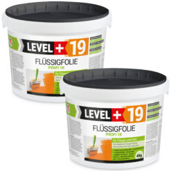 Flüssigfolie in 1K Dichtfolie Abdichtfolie Abdichtung Terassen Keller Bad Dusche 8Kg LEVEL+19