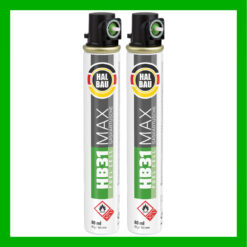 Gaskartusche für Nagler 2x 165mm | 80ml Fuel Cell Ersatzgas grün Ring HB31