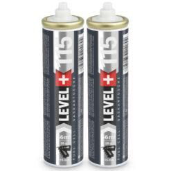 Gaskartusche 115mm Fuel Cell für gasbetriebene Setzgeräte Ersatzgas 2 Stk. LEVEL+115