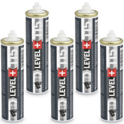 Gaskartusche 115mm Fuel Cell für gasbetriebene Setzgeräte Ersatzgas 5 Stk. LEVEL+115
