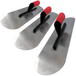 Bodenlegerkelle Zweiseitig Halbrund Set 295mm+430mm+595mm