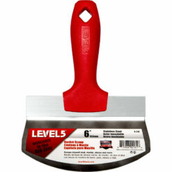 LEVEL5 Eimerschaber Reiniger Spachtel Blatt 153mm aus rostfreiem Edelstahl 5-210