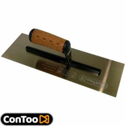 Glättkelle Profi goldener Edelstahl Gipserkelle, Kork Griff 120×290 Super CT099