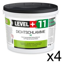 Dichtschlämme 1K Trockener Keller Treppe Abdichten Aussen Balkon 40Kg LEVEL+11