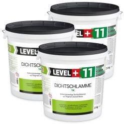 Dichtschlämme 1K Trockener Keller Treppe Abdichten Aussen Balkon 75Kg LEVEL+11