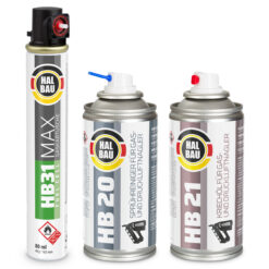 Naglersprühreiniger 150ml/HB20+Gasnagleröl 150ml/HB21 +Gaspatrone 165mm HB31 5St