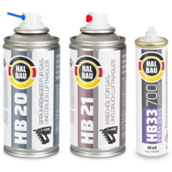 Naglersprühreiniger 150ml/HB20+Gasnagleröl 150ml/HB21 + 12St.Gaskartusche HB33
