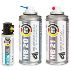 Naglersprühreiniger 150ml/HB20+Gasnagleröl 150ml/HB21 + 6St.Gaskartusche HB34