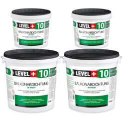 Balkonabdichtung Dichtschlämme 2K Abdichtung Terrasse Balkone Bad 48kg LEVEL+10