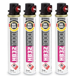 HALBAU Gaskartusche für gasbetriebene Setzgeräte Ersatzgas 152mm/74ml HB32 - 4 Stk.