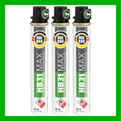 Gaskartusche für Nagler 3x 165mm | 80ml Fuel Cell Ersatzgas grün Ring HB31