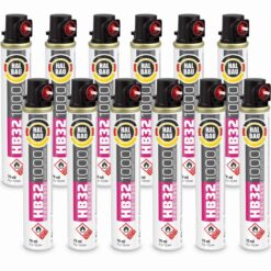 HALBAU Gaskartusche für gasbetriebene Setzgeräte Ersatzgas 152mm/74ml HB32 - 12 Stk.