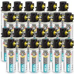 Gaskartusche 24St. 20gr / 40ml / 80mm für Stiftnagler Gaskartuschen HALBAU HB34