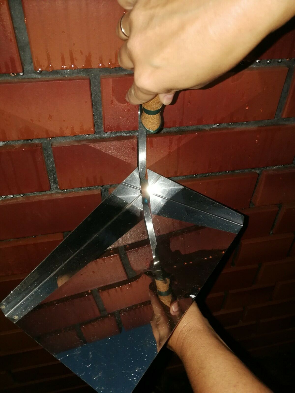 Fugblech Edelstahl 245mm x 155mm Fugbrett Korkgriff Verfugungshilfe ConToo CT04 – Bild 5