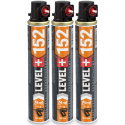Ersatzgas 3 St. Gaskartuschen 152mm Gasbetriebene Setzgeräte Profi LEVEL+152