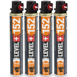 Ersatzgas 4 St. Gaskartuschen 152mm Gasbetriebene Setzgeräte Profi LEVEL+152