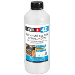 Trennmittel für Formen und Schalungen 1L Schalungsöl Umweltfreundlich Verfärbungsfrei Gips- Betontrennmittel LEVEL+40