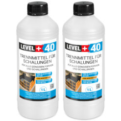 Trennmittel für Formen und Schalungen 2L Schalungsöl Umweltfreundlich Verfärbungsfrei Gips- Betontrennmittel LEVEL+40