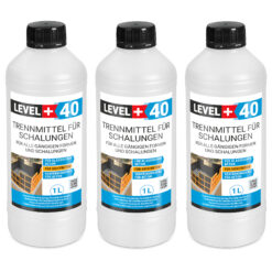 Trennmittel für Formen und Schalungen 3L Schalungsöl Umweltfreundlich Verfärbungsfrei Gips- Betontrennmittel LEVEL+40