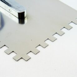 Alternative view of Zahnkelle Maurerkelle Zahnspachtel Putzkelle 280x130 Fliesenkelle Holzgriff Edelstahl Zahn 8x8mm CT029