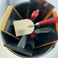 Fugbox 6 teilig Waschset Baueimer Fliesenlegerset Zahnkelle Spachtelkelle Holzgriff ConToo CT02