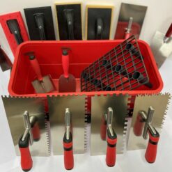 Fliesen Fugbox Fliesenleger Set 15teilig Waschset Waschbox Zahnkellen Spachtel Fugbrett Baueimer CT03