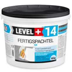 Fertigspachtel Spachtelmasse Finish Q1-Q4 Glätt Flächen Spachtelmasse 10Kg LEVEL+14