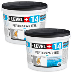 Fertigspachtel Spachtelmasse Finish Q1-Q4 Glätt Flächen Spachtelmasse 10+10Kg LEVEL+14