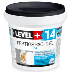 Fertigspachtel Spachtelmasse Finish Q1-Q4 Glätt Flächen Spachtelmasse 1Kg LEVEL+14