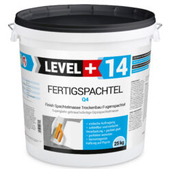 Fertigspachtel Spachtelmasse Finish Q1-Q4 Glätt Flächen Spachtelmasse 25Kg LEVEL+14
