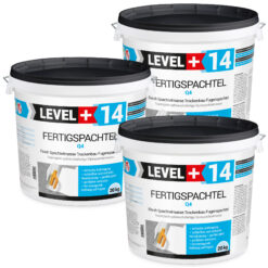 Fertigspachtel Spachtelmasse Finish Q1-Q4 Glätt Flächen Spachtelmasse 60Kg LEVEL+14