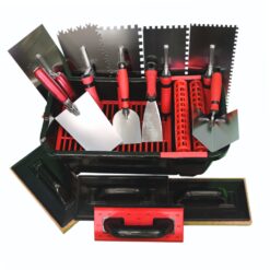 Fliesen Fugbox Fliesenleger Set 15teilig Waschset Waschbox Zahnkellen Spachtel Fugbrett Baueimer CT03