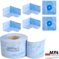 Dicht-Set Dichtband 10m Wandmanschetten Innenecken Bandset Abdichtung Frostbeständig Innen Außen SET B15