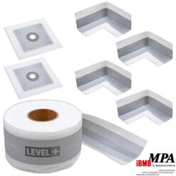 Dichtbandset Abdichtung Bandset Innenecken Manschetten Dichtset Elastische Zone Dichtecken Ausdehnbar LEVEL+ SET EZ1