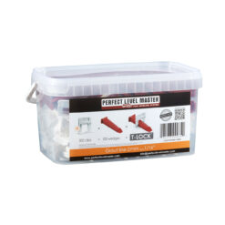 Fliesenleger Set Verlegehilfe Laschen 300 St. Fuge 2mm + Keile 100 St. Fliesendicke 8-14mm Nivelliersystem PLM