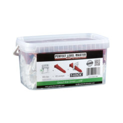 Fliesenleger Set Verlegehilfe Laschen 300 St. Fuge 3mm + Keile 100 St. Fliesendicke 8-14mm Nivelliersystem PLM
