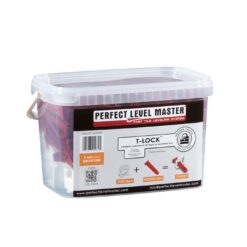 Fliesenleger Set Verlegehilfe Laschen 100 St. Fuge 2mm + Keile 100 St. Fliesendicke 8-14mm Nivelliersystem PLM