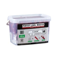 Fliesenleger Set Verlegehilfe Laschen 100 St. Fuge 3mm + Keile 100 St. Fliesendicke 8-14mm Nivelliersystem PLM
