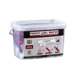Fliesenleger Set Verlegehilfe Laschen 100 St. Fuge 1mm + Keile 100 St. Fliesendicke 8-14mm Nivelliersystem PLM