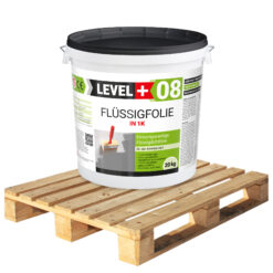Flüssigfolie 20Kg x 24 Stück Dichtfolie 480Kg Palette Dusche Bad Küche Innen LEVEL+08