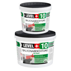 Balkonabdichtung Dichtschlämme 2K Abdichtung Terrasse Balkone Bad 14kg LEVEL+10