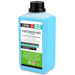 Tiefengrund LF Profi Grundierung 1:1 mit Wasser verdünnbar schnell trockend 1L LEVEL+03